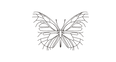 Papillon Papeterie Logo Icon Schmetterling